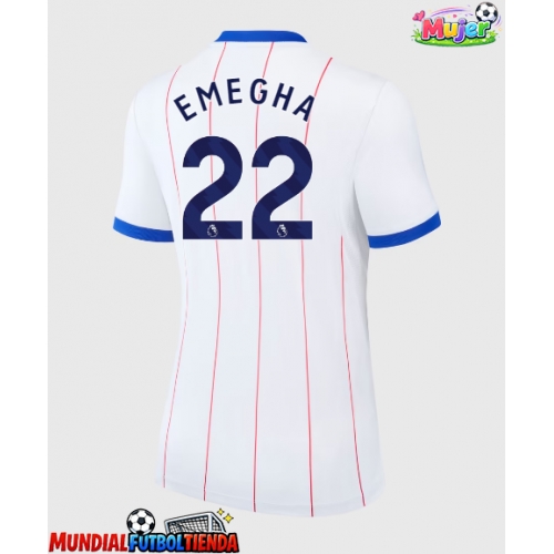 Camiseta Chelsea Emmanuel Emegha #22 Tercera Equipación Replica 2026-27 para mujer mangas cortas